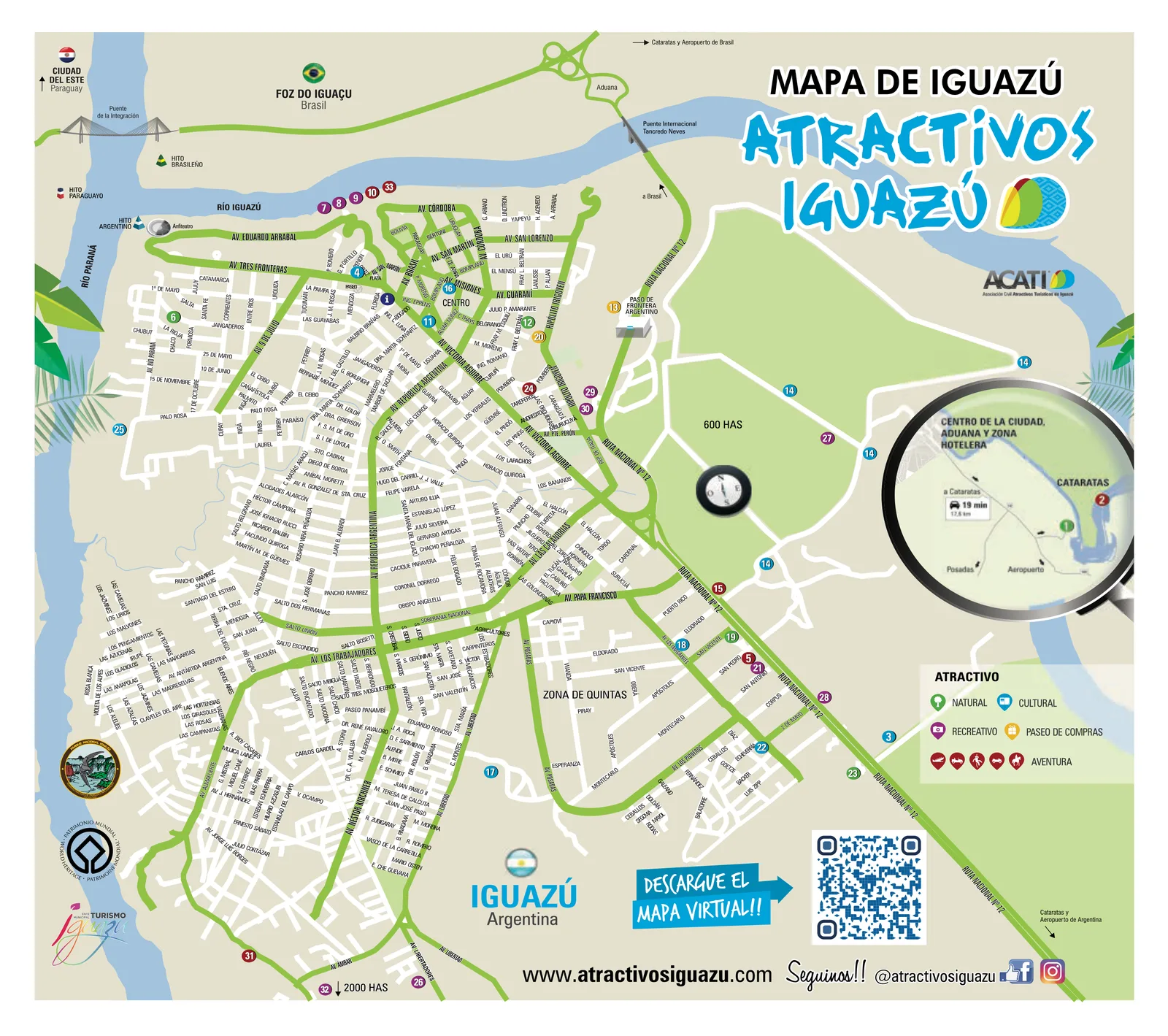 Mapa de Puerto Iguazú